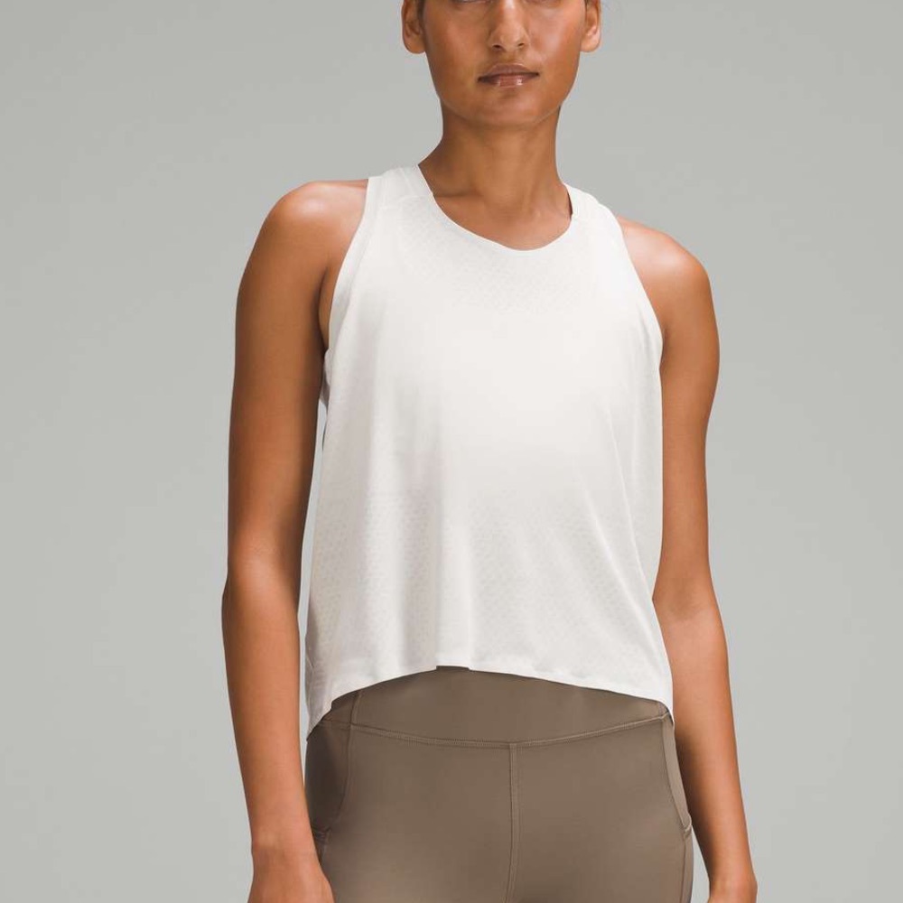 Lululemon fast and free race length tank - white